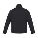 Heren jas met logo van 320T nylon en polyester 60 g/m2 Elevate Life kleur zwart tweede weergave achterkant