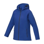 Dames polyester jas met logo 250 g/m2 Elevate Essentials kleur blauw