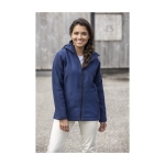 Dames polyester jas met logo 250 g/m2 Elevate Essentials kleur blauw luxe weergave