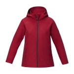 Dames polyester jas met logo 250 g/m2 Elevate Essentials kleur rood tweede weergave voorkant