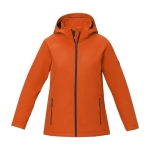 Dames polyester jas met logo 250 g/m2 Elevate Essentials kleur oranje tweede weergave voorkant