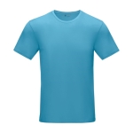 Heren T-shirt GOTS van biologisch katoen 160 g/m2 Elevate NXT kleur blauw tweede weergave voorkant