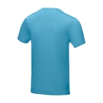 Heren T-shirt GOTS van biologisch katoen 160 g/m2 Elevate NXT kleur blauw derde weergave achterkant