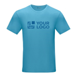 Heren T-shirt GOTS van biologisch katoen 160 g/m2 Elevate NXT kleur blauw met afdrukgebied