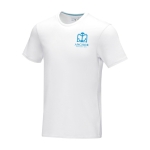 Heren T-shirt GOTS van biologisch katoen 160 g/m2 Elevate NXT kleur wit weergave zeefdruk