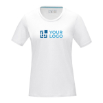 Dames promotie T-shirt van biologisch katoen GOTS 160 g/m2 Elevate NXT kleur wit met afdrukgebied