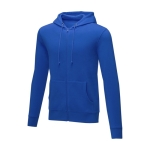 Katoenen herensweater met capuchon 240 g/m2 Elevate Essentials kleur blauw