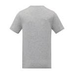 Katoenen heren T-shirt met V-hals 160 g/m2 Elevate Life kleur grijs tweede weergave achterkant