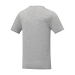 Katoenen heren T-shirt met V-hals 160 g/m2 Elevate Life kleur grijs derde weergave achterkant