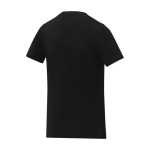 Dames T-shirt bedrukken met V-hals en logo 160 g/m2 Elevate Life kleur zwart derde weergave achterkant