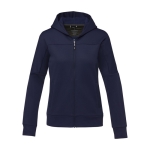 Dames sportjas bedrukken van polyester 245 g/m2 Elevate Life kleur marineblauw tweede weergave voorkant