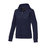 Dames sportjas bedrukken van polyester 245 g/m2 Elevate Life kleur marineblauw