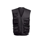 Bodywarmer bedrukken van polyester en katoen THC PIXEL 200 g/m2 kleur zwart eerste weergave