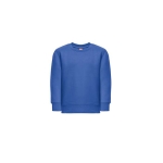 Katoenen en gerecycled polyester sweatshirt 300 g/m2 THC DELTA KIDS kleur koningsblauw eerste weergave