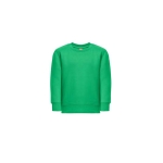 Katoenen en gerecycled polyester sweatshirt 300 g/m2 THC DELTA KIDS kleur miliair groen eerste weergave