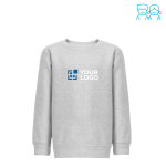 Katoenen en gerecycled polyester sweatshirt 300 g/m2 THC DELTA KIDS met afdrukgebied