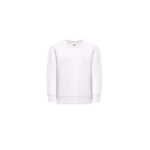 Katoenen en polyester sweater met logo 300 g/m2 THC DELTA KIDS WH kleur wit eerste weergave