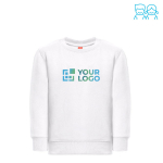 Katoenen en polyester sweater met logo 300 g/m2 THC DELTA KIDS WH met afdrukgebied