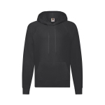 Kinder sweatshirt van katoen en polyester 240 g/m2 Fruit Of The Loom kleur zwart  negende weergave