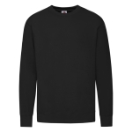 Lichtgewicht sweater van katoen/polyester 240 g/m2 Fruit Of The Loom kleur zwart  negende weergave