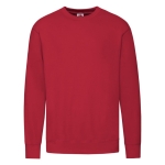 Lichtgewicht sweater van katoen/polyester 240 g/m2 Fruit Of The Loom kleur rood  negende weergave