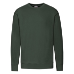 Lichtgewicht sweater van katoen/polyester 240 g/m2 Fruit Of The Loom kleur donkergroen  negende weergave