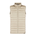 Water- en winddicht polyester bodywarmer bedrukken van RPET MKT Rostol kleur naturel  negende weergave