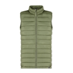 Water- en winddicht polyester bodywarmer bedrukken van RPET MKT Rostol kleur miliair groen  negende weergave