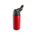 Sportfles van gerecycled aluminium met flip-top sluiting 660ml kleur rood vierde weergave