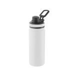 Aluminium fles met handvat en plastic dop 570ml kleur wit