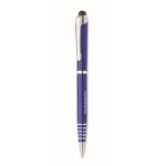 Rollerballpen van gerecycled aluminium, blauwe inkt kleur blauw hoofdweergave