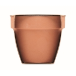 Terracotta pot met muntzaadjes en grondtablet inbegrepen kleur hout zesde weergave