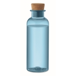 Waterfles met ronde kurken deksel 500ml Tritan Renew™ kleur doorzichtig blauw tweede weergave