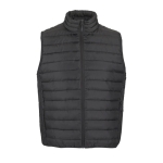 Heren bodywarmer met zijzakken SOL'S Stream 280 g/m2 kleur donkergrijs