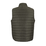 Heren bodywarmer met zijzakken SOL'S Stream 280 g/m2 kleur miliair groen achter aanzicht