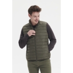 Heren bodywarmer met zijzakken SOL'S Stream 280 g/m2 kleur miliair groen foto weergave