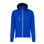 Softshell jas met hoge kraag en micropolar binnenkant 300 g/m2 kleur blauw  negende weergave