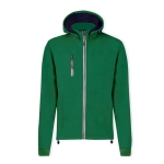 Softshell jas met hoge kraag en micropolar binnenkant 300 g/m2 kleur groen  negende weergave