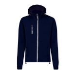 Softshell jas met hoge kraag en micropolar binnenkant 300 g/m2 kleur marineblauw  negende weergave