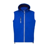 Softshell vest met hoge kraag en micropolar binnenkant 300 g/m2 kleur blauw  negende weergave