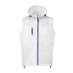 Softshell vest met hoge kraag en micropolar binnenkant 300 g/m2 kleur wit  negende weergave