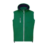 Softshell vest met hoge kraag en micropolar binnenkant 300 g/m2 kleur groen  negende weergave