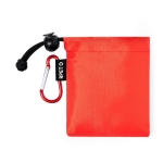 Kinderponcho in diverse kleuren met draagtas kleur rood  negende weergave