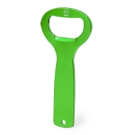 Opener van gerecycled aluminium met handvat om op te hangen kleur groen  negende weergave