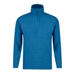 Fleece jas met bijpassende ritssluiting 160 g/m2 kleur blauw  negende weergave