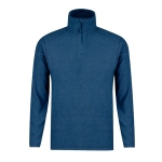 Fleece jas met bijpassende ritssluiting 160 g/m2 kleur marineblauw  negende weergave