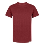 T-shirt van gerecycled katoen en RPET in basiskleuren 150 g/m2 kleur rood  negende weergave