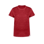 T-shirt voor vrouwen van gerecycled katoen en RPET 150 g/m2 kleur rood  negende weergave