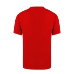 Unisex T-shirt van 100% gekamd katoen Ring Spun 160 g/m2 kleur rood tweede weergave