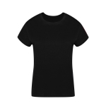 Dames T-shirt van 100% gekamd katoen Ring Spun 160 g/m2 kleur zwart  negende weergave